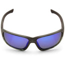 North Beach Quinn Crystal Black Stripe/Blue Mirror Polarised Unisex Sunglasses