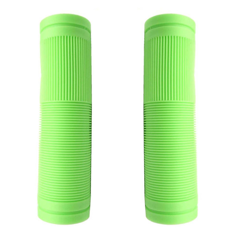 Bulletproof Coloured Rubber Mountain Bike Grips 130mm with Closed Ends Green