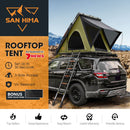 San Hima Kalbarri Lite Rooftop Tent Hardshell Olive+200W Solar Panel+Ladder&Rack