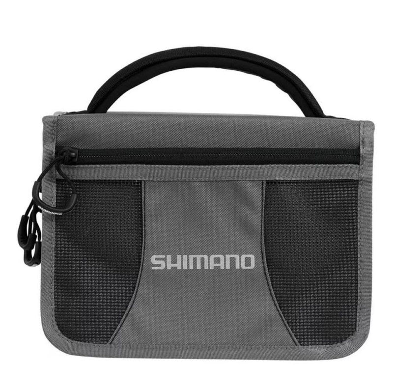 Shimano Fishing Tackle Wallet - Double Sided With Tackle Tray and 10 Sleeves