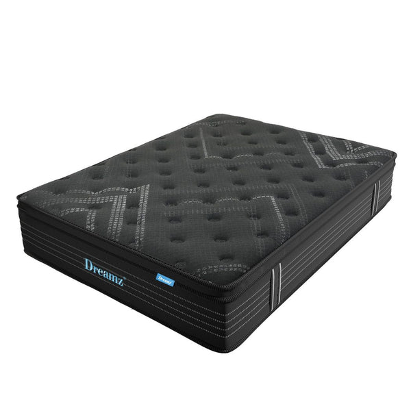 Dreamz Spring Mattress Bed Pocket Egg Crate Foam Medium Firm King Single 34cm