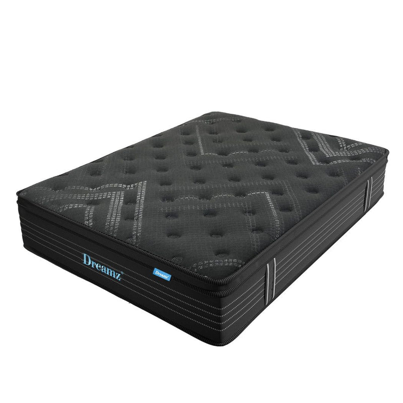 Dreamz Spring Mattress Bed Pocket Egg Crate Foam Medium Firm King Single 34cm