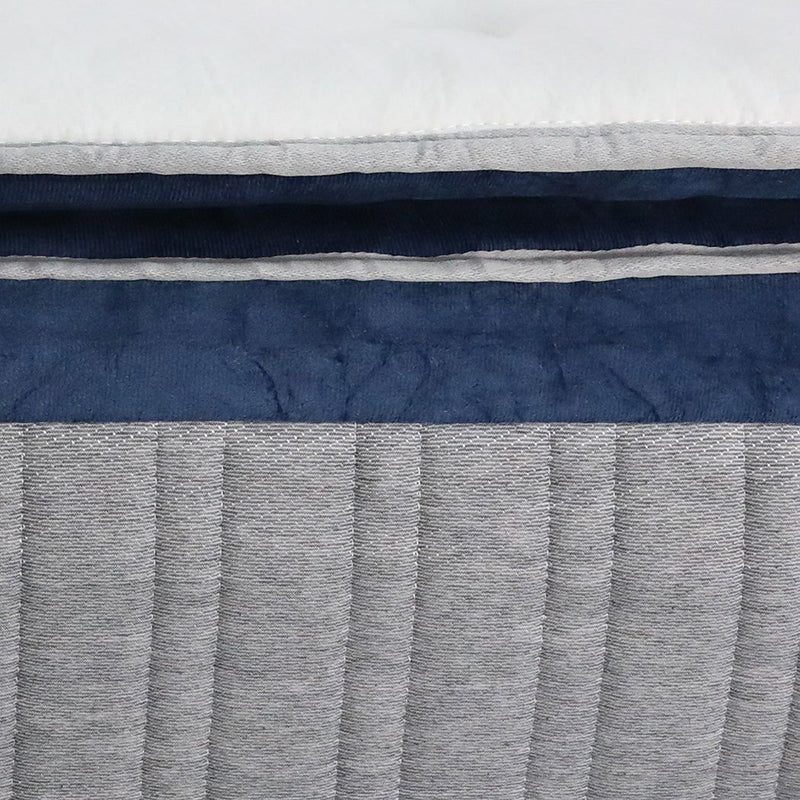 DreamZ Spring Mattress Pillow Top 7 Zone Pocket Spring Memory Foam 32cm Queen