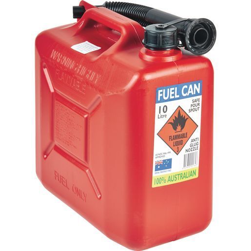 10 Litre Fuel Jerry Can - Red