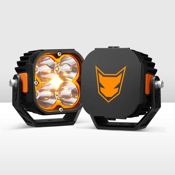LIGHTFOX Cygnus Pair&nbsp;5inch Osram&nbsp;LED&nbsp;Pod&nbsp;Lights&nbsp;1Lux@396m 7,053Lumens