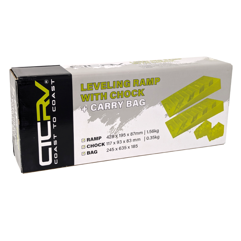 COAST RV 5000kg Levelling Ramp with Chock & Bag | Kit