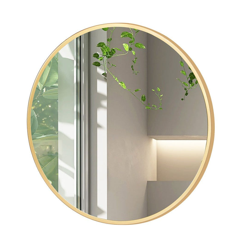 Yezi Wall Mirror Bathroom Makeup Mirrors Large Round Vanity Decor Frame 70cm