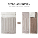 2-Person Detachable Camping Sleeping Bag 2.6kg Grey