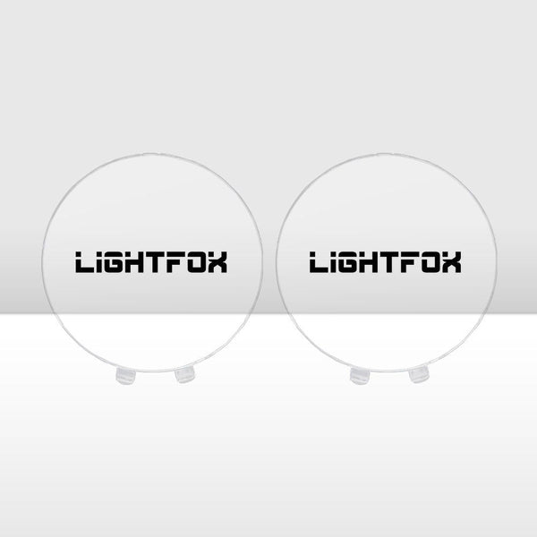 Pair of Clear Protective Lens Covers for Lightfox 9" LED Driving Light