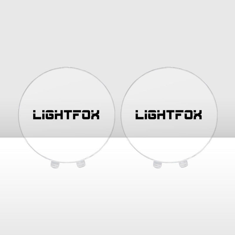 Pair of Clear Protective Lens Covers for Lightfox 9" LED Driving Light
