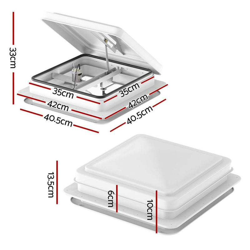 Caravan Roof Vent - White