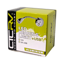 COAST RV 12V LED ALUMINIUM Reading Light with 2A USB.