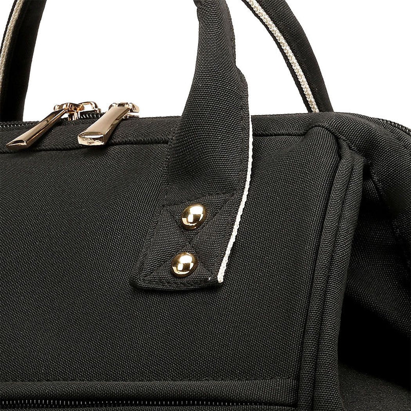 Bopeep Nappy Changing Bag Mummy Backpack Baby Diaper Bag Travel Waterproof Black