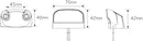 LED Autolamps 41BLMB Licence Lamp, 12-24 Volt, Single Bulk