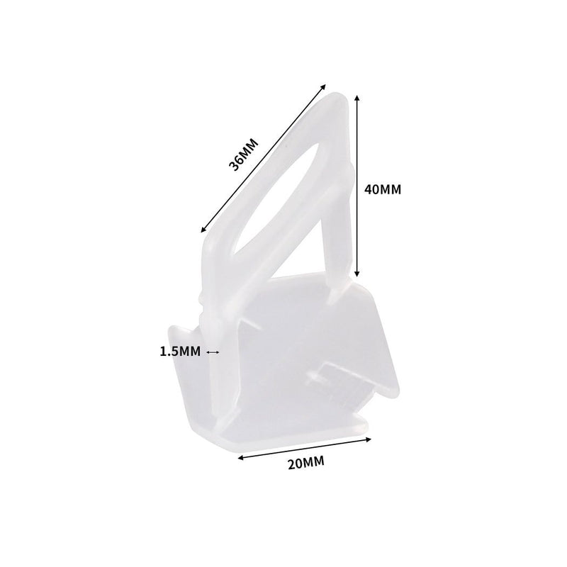 Traderight Group  1000x 1.5mm Tile Leveling System Clips Leveling Spacer Tiling Tool Floor Wall