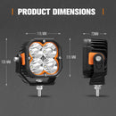 LIGHTFOX Cygnus Pair 5inch Osram LED Pod Lights 1Lux@651m 14,106Lumens