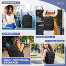 Vacuum Compression Travel Backpack with Pump Black
