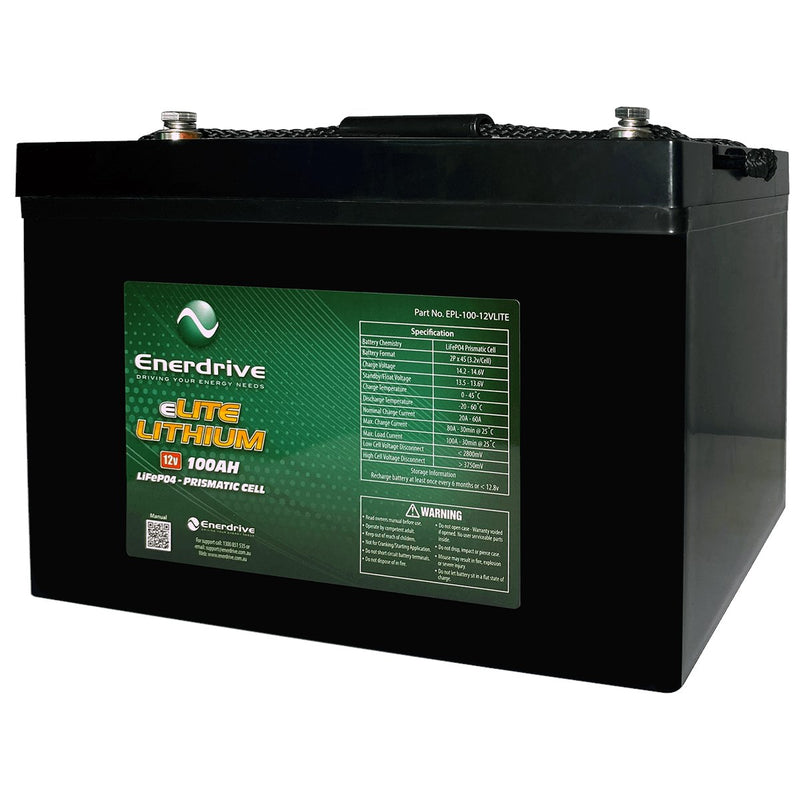 Enerdrive 12V 100Ah eLITE Lithium Battery