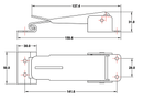 Lockable Roof Clamp & J Hook For Pop-Top - Silver