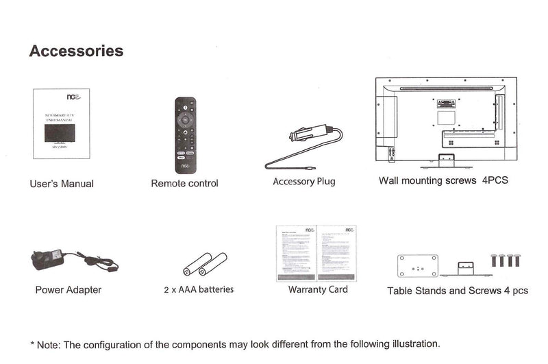 NCE 24" Google Smart TV With Intelligent Remote