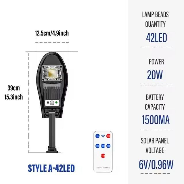 LED Solar Garden Light with Motion Sensor Remote