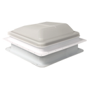 Coast RV 14x14 White Wind-Up Roof Vent With 12V FAN