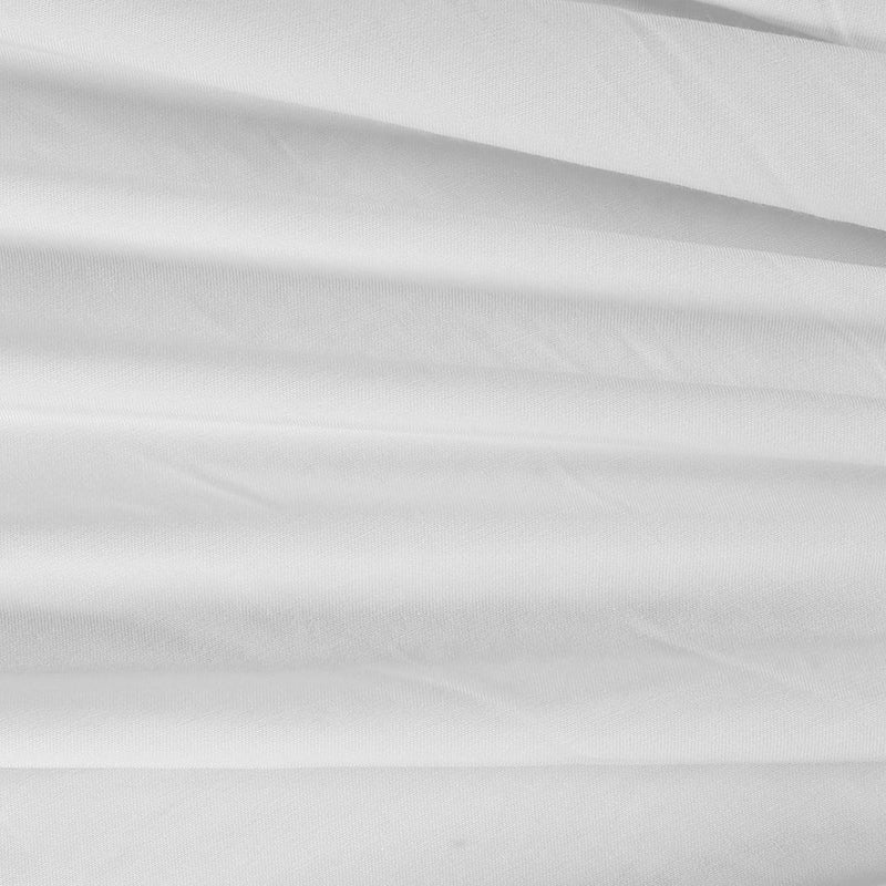 Dreamz Bamboo Sheet Set Fitted Pillowcase Queen Size White 4Pcs Set