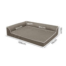 Pawz Orthopedic Dog Bed Memory Foam Cushion Cat Calming Mat Washable XL Coffee