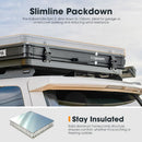 San Hima kalbarri Lite Gen 2 Rooftop Tent Hardshell Khaki With Ladder & Rack