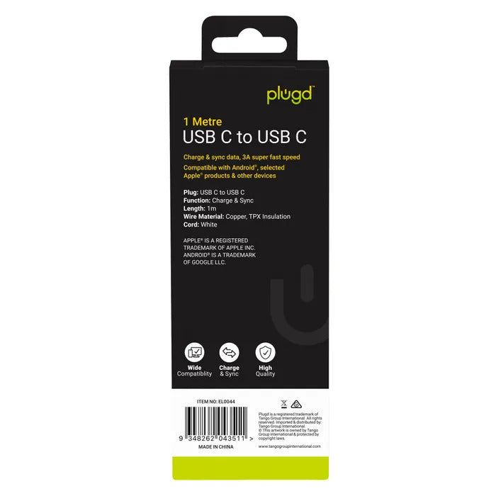 Charge & Sync 1m USB C to USB C