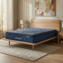 DreamZ Spring Mattress Bed Euro Top Pocket Spring Medium Firm Foam 30cm Queen