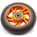 Universal 100mm Alloy Scooter Wheel with Abec 9 Bearing (Orange)