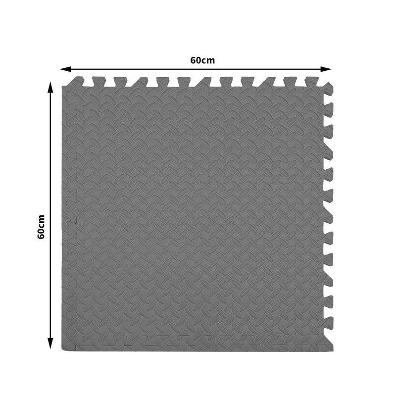 Bopeep EVA Foam Kids Play Mat Floor Kid Crawling Interlocking Home Grey 60x60