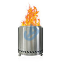 Smokeless Stainless Steel Camping Stove Mini Fire Pit Silver