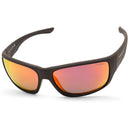 North Beach Galjeon Matte Black/Red Mirror Polarised Men's Sunglasses