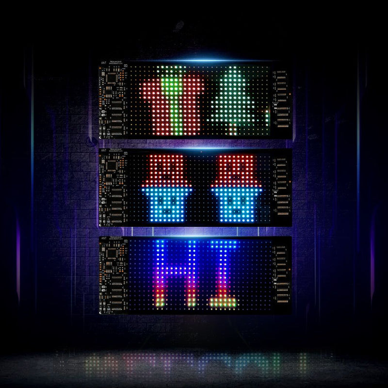 Emitto Programmable LED Sign 70x173mm Matrix Panel Foldable Message Display