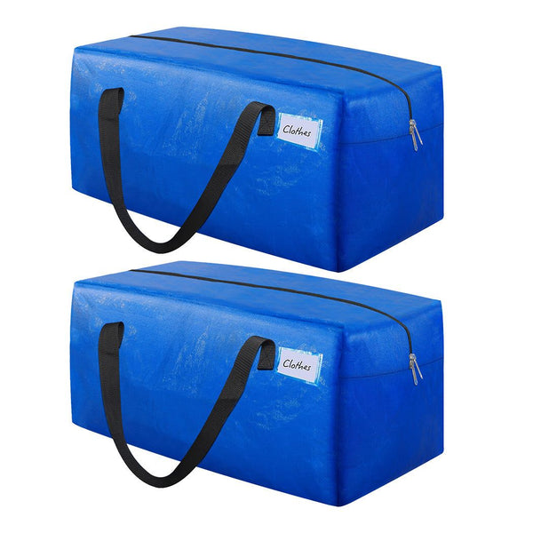 Moving Bags 2 Pack Heavy Duty Waterproof Storage Backpack Strips For Easy Carry