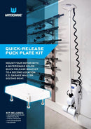 Watersnake Nylon Quick Release Puck Plate Kit - Electric Motor Storage Solution