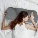 Dreamz Memory Foam Pillow Pillowcase Neck Shoulder Support Pain Cervical Grey