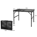Levede Grill Table BBQ Camping Tables Outdoor Foldable Aluminium Portable L