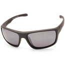 Dirty Dog Axle Satin Black/Grey-Silver Mirror Polarised Unisex Sunglasses