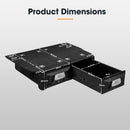 San Hima Lightweight 2X 900mm 4WD Rear Drawer System Fit Toyota Landcruiser Prado 120