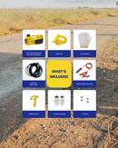 Ezi-Jak 3T 12V Electric Hydraulic Jack & Air Compressor - All-in-One Tyre Changing Kit | AS/NZS2693 Approved