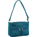 2pc Pierre Cardin Anti-Theft Crossbody Bag Set - Turquoise & Grey (Slash Proof)