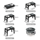 Pawz Elevated Pet Feeder 3 Bowl Food Water Dog Adjustable Height Raised Stand