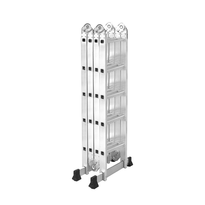 Traderight Multi Purpose Ladder Aluminium Folding Platform Extension Step 5.7m