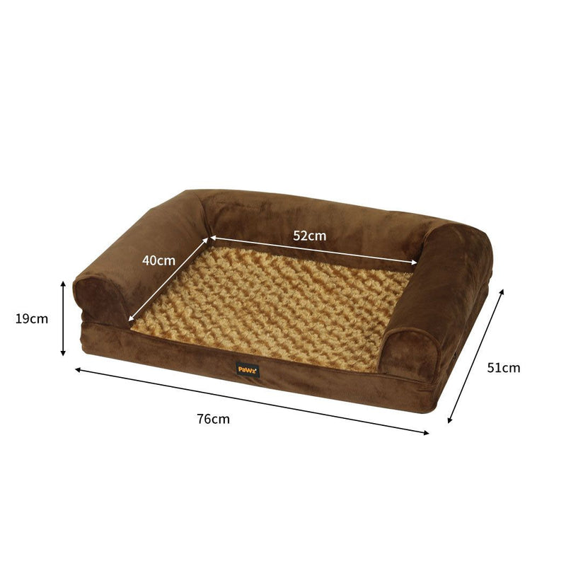 Pawz Pet Bed Sofa Dog Beds Bedding Soft Warm Mattress Cushion Pillow Mat Plush M
