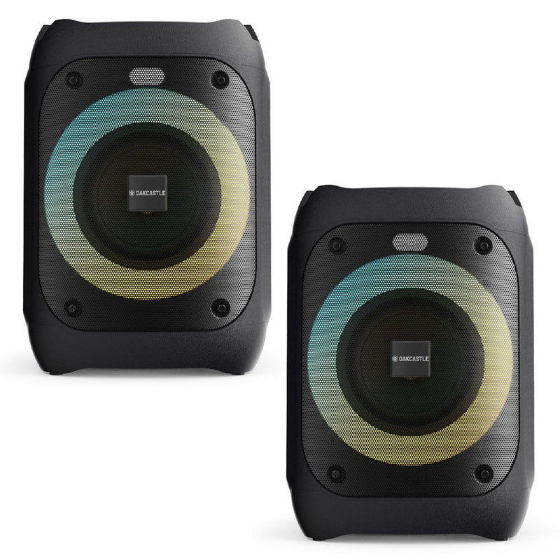 Majority PS100 - Bundled Party Speaker 40w Bluetooth Karaoke-DJ-Party-PA System - Black
