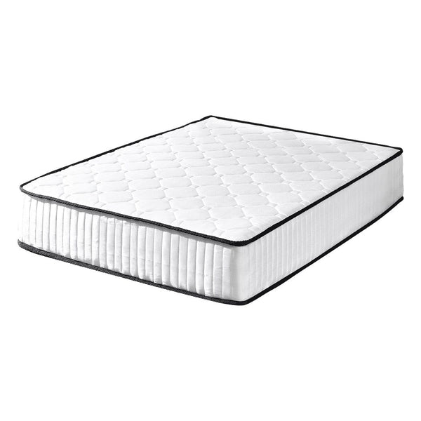 DreamZ Single Spring Mattress Medium Firm 5-Zone Support Breathable Fabric Cover