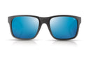Tonic Mo Polarised Sunglasses with Glass Blue Mirror Lens and Matte Black Frame